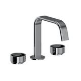 Eclissi Widespread Bathroom Faucet - U-Spout - Polished Chrome with Circular Handle | Model Number: EC09D3IWAPC - Product Knockout