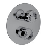 Eclissi Pressure Balance Trim with Diverter - Polished Chrome with Circular Handle | Model Number: EC11W1IWAPC - Product Knockout