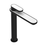 Miscelo Single Handle Tall Bathroom Faucet - Matte Black Spout with Bianco Insert with Lever Handle with Insert | Model Number: MI02D1BLMB - Product Knockout