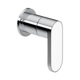 Miscelo Trim for Volume Control and Diverter - Polished Chrome Spout with Bianco Insert with Lever Handle with Insert | Model Number: MI18W1BLAPC - Product Knockout