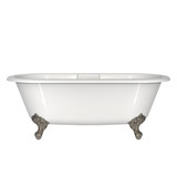 Cheshire 69" x 31" Freestanding Soaking Bathtub - Standard White (Gloss) | Model Number: CHE-N-SW-OF+FT-CHE-PN