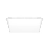 Edge 59" x 32" Freestanding Soaking Bathtub With Void - Standard White (Gloss) | Model Number: EDG-N-SW-OF