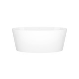 ios 59-1/2 Inch X 31-5/8 Inch Freestanding Soaking Bathtub in Volcanic Limestone&trade; with No Overflow Hole - Gloss White | Model Number: IOS-N-SW-NO - Product Knockout