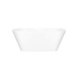 Vetralla 59" x 29" Freestanding Soaking Bathtub - Standard White (Matte) | Model Number: VETM-N-SM-OF