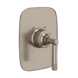 Graceline Thermostatic Trim Plate without Volume Control - Gun Metal with Metal Lever Handle | Model Number: MB2040NLMGM - Product Knockout