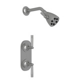 Graceline Thermostatic Shower Package - Gun Metal with Metal Lever Handle | Model Number: MBKIT26LMGM - Product Knockout