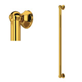 36 Inch Palladian Decorative Grab Bar - Unlacquered Brass | Model Number: 1279ULB - Product Knockout