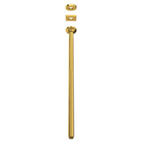 24" Ceiling Mount Shower Arm - Unlacquered Brass | Model Number: 1505/24ULB