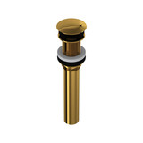 Non-Slotted Touch Seal Dome Drain with 6 Inch Tailpiece - Unlacquered Brass | Model Number: 5445ULB - Product Knockout