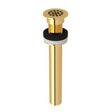 Non-Slotted Grid Drain - Italian Brass | Model Number: 6442IB - Product Knockout