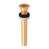 Non-Slotted Grid Drain - Satin Gold | Model Number: 6442SG - Product Knockout