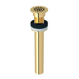 Non-Slotted Grid Drain - Unlacquered Brass | Model Number: 6442ULB - Product Knockout
