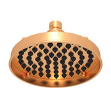 6 Inch Retro Jet Single-Function Rain Showerhead - Satin Gold | Model Number: BI00701SG - Product Knockout