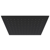 12 Inch Slim Ultra Thin Square Rain Showerhead - Matte Black | Model Number: SLM06MB - Product Knockout
