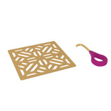 Mosaic Decorative Drain Cover - Unlacquered Brass | Model Number: DC3144ULB - Product Knockout