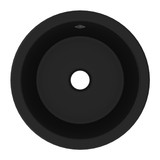 Original Lancaster Single Bowl Round Bar and Food Fireclay Prep Sink - Matte Black | Model Number: UM1807MB - Product Knockout