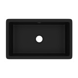 Classic Shaker Single Bowl Undermount Fireclay Kitchen Sink - Matte Black | Model Number: UM3018MB - Product Knockout