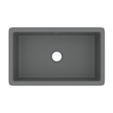 Classic Shaker Single Bowl Undermount Fireclay Kitchen Sink - Matte Grey | Model Number: UM3018MG - Product Knockout