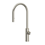 Eclissi Pull-Down Kitchen Faucet with C-Spout Less Handle - Polished Nickel | Model Number: EC55D1PN - Product Knockout