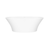 Ionian 67 Inch x 31-3/4 Inch Freestanding Soaking Bathtub with No Overflow - Matte White | Model Number: INNM-N-SM-NO - Product Knockout