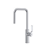 Myrina Pull-Down Kitchen Faucet with U-Spout - Polished Chrome | Model Number: MY56D1LMAPC - Product Knockout