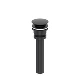 Lavatory Universal Push Drain - Black Stainless | Model Number: K-25-BK
