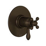 Arcana 1/2 Inch Thermostatic & Pressure Balance Trim with 2 Functions (No Share) with Lever Handle - Tuscan Brass | Model Number: TAC44W1LMTCB - Product Knockout