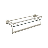 Wall Mount Glass Vanity Shelf - Polished Nickel | Model Number: U.6975PN - Product Knockout