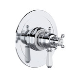 Edwardian 1/2 Inch Thermostatic & Pressure Balance Trim with 2 Functions (No Share) with Lever Handle - Polished Chrome | Model Number: U.TEW44W1L-APC - Product Knockout