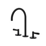 Amahle Widespread Bathroom Faucet With C-Spout - Matte Black | Model Number: AM08D3LMMB - Product Knockout