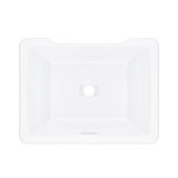 Eirene™ 20" x 15" Undermount Rectangular Lavatory Sink - White (WH) | Model Number: ERUB2015RTWH