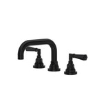 San Giovanni Widespread Bathroom Faucet With U-Spout - Matte Black | Model Number: SG09D3LMMB - Product Knockout