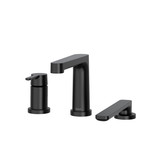 DISCONTINUED Nibi™ 3-Hole Pressure Balance Deck Mount Tub Filler Trim - Black | Model Number: TNB16BK