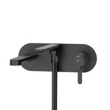 Nibi™ Wall Mount Thermostatic/Pressure Balance Tub Filler Trim - Black | Model Number: TNB21BK