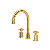 Armstrong Widespread Bathroom Faucet With C-Spout - Unlacquered Brass | Model Number: U.AR08D3XMULB - Product Knockout