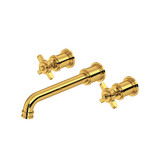 Armstrong Wall Mount Bathroom Faucet Trim - Unlacquered Brass | Model Number: U.TAR08W3XMULB - Product Knockout