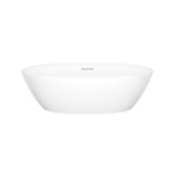 Lussari 21" x 13" Oval Vessel Bathroom Sink - Standard White | Model Number: VB-LUS-55-IO - Product Knockout