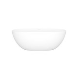 Barcelona 60" X 29" Freestanding Soaking Bathtub - Standard Matte White | Model Number: BA4M-N-SM-NO