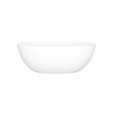 Barcelona 60" X 29" Freestanding Soaking Bathtub - Standard Matte White | Model Number: BA4M-N-SM-OF