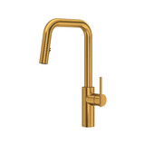 Lateral™ Pull-Down Kitchen Faucet With U-Spout - Brushed Gold | Model Number: LTSQ201BG