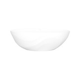 Seros 65" X 30" Freestanding Soaking Bathtub With Flat Rim - Standard Matte White | Model Number: SE3M-N-SM-NO