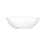 Seros™ 65" x 30" Freestanding Soaking Bathtub With Flat Rim - Standard White (Matte) | Model Number: SE3-N-SW-OF