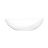 Seros™ 70" x 30" Freestanding Soaking Bathtub With Flat Rim - Standard White (Gloss) | Model Number: SE4M-N-SM-NO