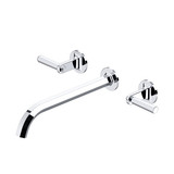 Modelle™ Wall Mount Tub Filler Trim With C-Spout - Polished Chrome | Model Number: TMD06W3LMAPC