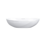 Seros™ 21" x 11" Oval Vessel Lavatory Sink - Standard White (Gloss) | Model Number: VB-SER-55-IO