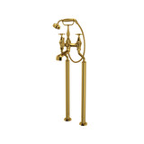 DISCONTINUED Deco™ Floor Mount Tub Filler - Unlacquered Brass | Model Number: U.3121X/1-ULB