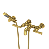 San Giovanni Exposed Wall Mount Tub Filler - Unlacquered Brass | A2302LMULB