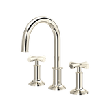 San Giovanni Widespread Lavatory Faucet With C-Spout - Polished Nickel | SG08D3XMPN