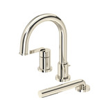 Authentica™ 3-Hole Deck Mount Tub Filler Trim - Polished Nickel | Model Number: TAU10PN