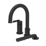 Authentica 3-Hole Pressure Balance Deck Mount Tub Filler Trim - Black | TAU16BK